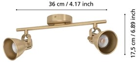 Spot LED SERAS 2xGU10/3W/230V Eglo 900171