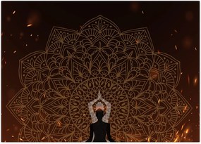 Tablou pe sticlă - Meditații (70x50 cm)