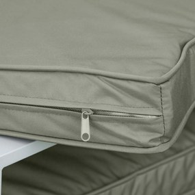 Outsunny Set de 2 perne de șezut pentru scaun perne detasabile confort mari perne matlasate umplute cu spumă material din poliester gri închis | Aosom Romania