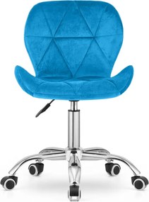 Promoție scaun de birou albastru regal AVOLA VELVET II. calitate