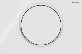 Geberit 115.758.KJ.5-Plăcuță de acționare Sigma10 24,6x16,4 cm alb/crom lucios