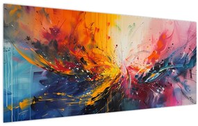 Tablou - Abstracție de culoare (120x50 cm)