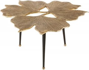 Masuta cu aspect deosebit Ginkgo Leafs 75cm, auriu