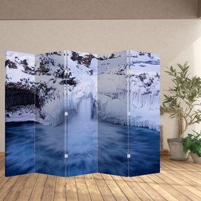 Paravan - Cascadele iarna (210x170 cm)