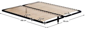 Gratar in cadru solid, 180x200, GRATAR METALIC 2 NEW