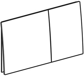 Clapeta de actionare cu 2 volume, rosu auriu periat, Geberit Sigma70 Rosu auriu