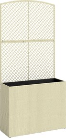 Outsunny Jardinieră cu spalier, ghiveci din poliratan | Aosom Romania