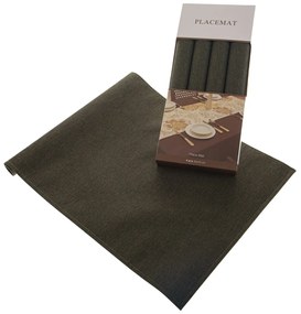 Suport farfurie SES4006 maro-verde 30 x 45 cm, set de 4 buc.