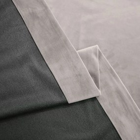 Set draperie din catifea blackout cu rejansa din bumbac tip fagure, Madison, densitate 700 g/ml, Perfectly Pale, 2 buc