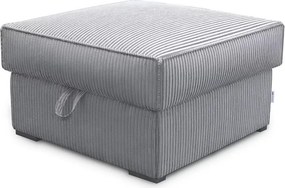 Taburet SMART COSARO XL cu spatiu de depozitare 71x71 cm, gri deschis