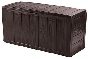 Lada depozitare de gradina, model lemn maro, 117x45x57.5 cm, Keter