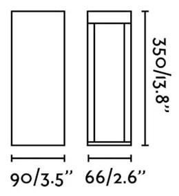 Stalp LED iluminat exterior IP65 CERLER H-35cm gri