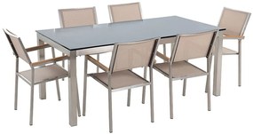 Set de masă pentru grădină Grosso (bej nisipiu). 1011748