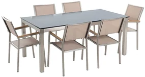 Set de masă pentru grădină Grosso (bej nisipiu). 1011748