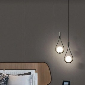 Pendul Cu Doua Globuri, Soclu E14, Negru