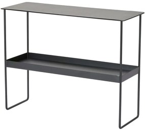 Masă consolă neagră din metal 29x78 cm Bull – LIND DNA