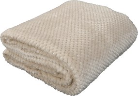 Pătură cu două feţe, bej-gri, 150x200, DEFANA TYP 2