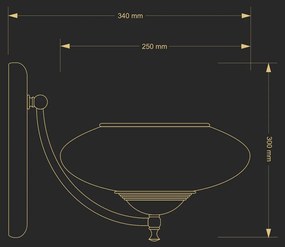 Aplica eleganta design clasic Cristal Scholer San Marino