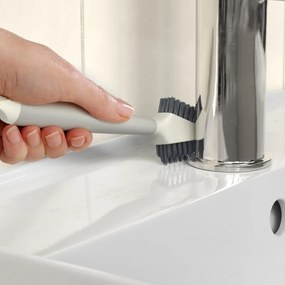 Perie pentru curatarea gresiei Joseph Joseph CleanTech™ 6500021, 18 x 5 x 3 cm, 2 tipuri de fibre, Bej