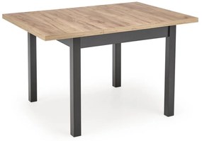 Masa patrata Tiago extensibila L90-125 cm stejar craft/negru
