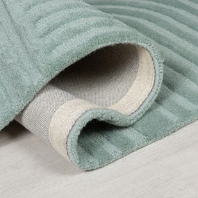 Covor din lână Flair Rugs Zen Garden 160 x 230 cm, turcoaz