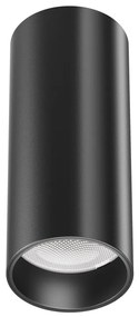 Plafoniera LED design tehnic Focus negru, 3000K
