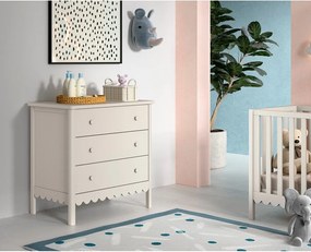 Comodă de copii bej cu masă de schimbat 89x90x55 cm Swingo – Vipack