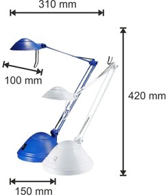 Lampa de masa ELA 1xGY6,35/50W/230V/12V albastru