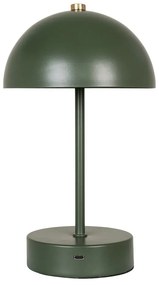 Veioză verde-închis LED cu abajur din metal (înălțime 25 cm) Holt – House Nordic