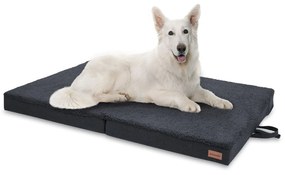 Paco, așternut pentru câine, pernă pentru câine, lavabil, ortopedic, antiderapant, respirabilă, spumă cu memorie, mărimea XL (120 × 10 × 85 cm)