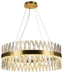 Lustră LED dimabilă pe cablu LED/110W/230V 3000-6500K auriu + telecomandă