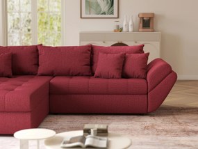 Colțar extensibil dumonde cu ladă de depozitare si sezut confortabil din spuma high-density, Loana Enjoy Winery 270x185 cm