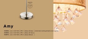 Lustra moderna design elegant 40cm Amy auriu 15187D3 GL