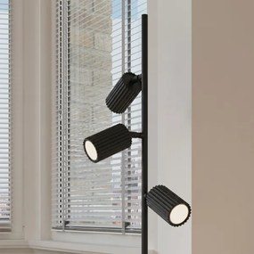 Sollux SL.2016 - Lampadar KARBON 3xGU10/10W/230V negru