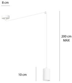 Pendul Traker 1 Wh/White 525/1 Emibig Lighting, Modern, Gu10, Polonia