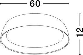 Plafoniera LED design modern SIGI D-60cm