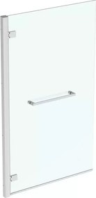 Paravan de cada batant Ideal Standard i.life 90x150 cm suport prosop argintiu stanga