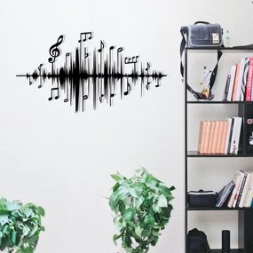 Decorațiune de perete 69x37 cm metal note