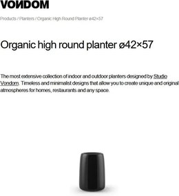 Ghiveci plante design decorativ exterior/interior Organic high round 42×57cm