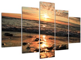 Tablou - Apus de soare, ocean (150x105 cm)