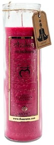 Lumânare parfumată înaltă Arome Chakra Încredere, parfum trandafir și vanilie, 320 g