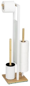 WENKO 26214100 - Set pentru WC RIVALTA 18x70 cm maro/alb