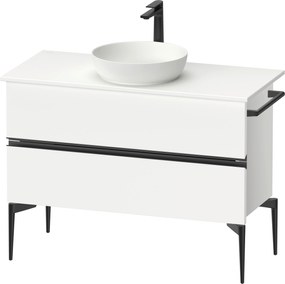 Duravit Sivida dulap 104.5x47.5x54.8 cm sub chiuveta pe perete alb-negru SV46590BD180000