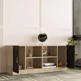 Dulap Vincent 6 (stejar + negru). 1072634