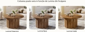Masuta de cafea rotunda, 80 cm, masa canapea Maro - MCM9