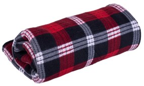 Pătură fleece cub burgundy , 150 x 200 cm