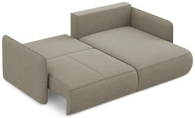 Colțar bej extensibil/cu spațiu de depozitare (cu colț pe partea dreaptă) Nanea – Makamii