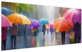 Tablou - Zi ploioasă (120x50 cm)