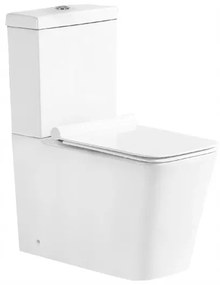 Mexen Cube WC compact și capac cu închidere lentă, Albă - 31014000