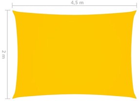 Parasolar, galben, 2x4,5 m, tesatura oxford, dreptunghiular Galben, 2 x 4.5 m